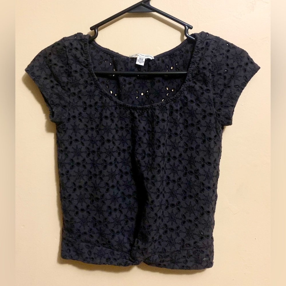 American Eagle - Eyelet Crop Top - XS